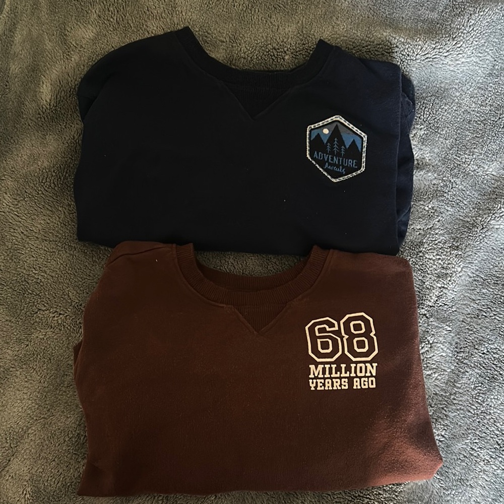 Cat & Jack Navy Sweatshirt with Adventure Patch